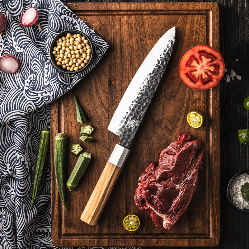 Kansu Damast-Chefmesser 8"