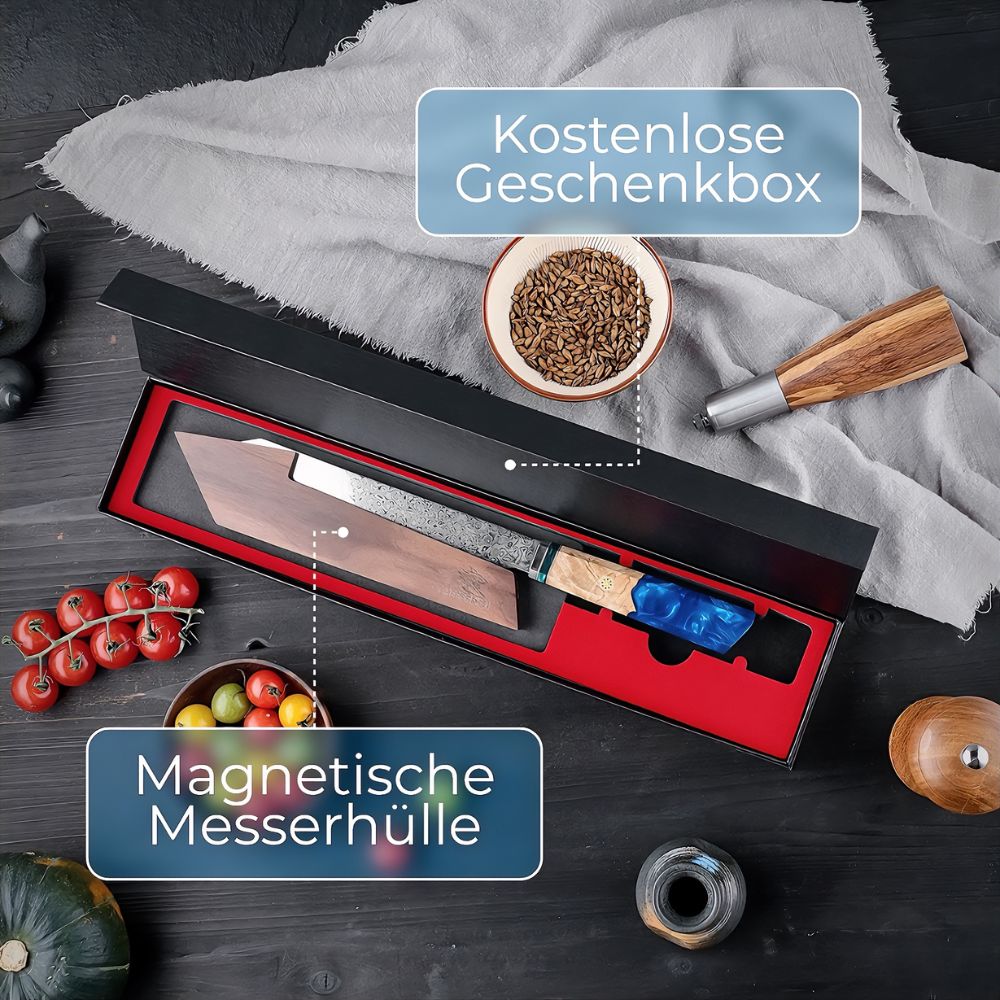 Damastmesser Kobe inkl. Holz-Sheat