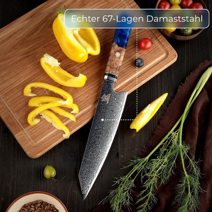 Damastmesser Kobe inkl. Holz-Sheat