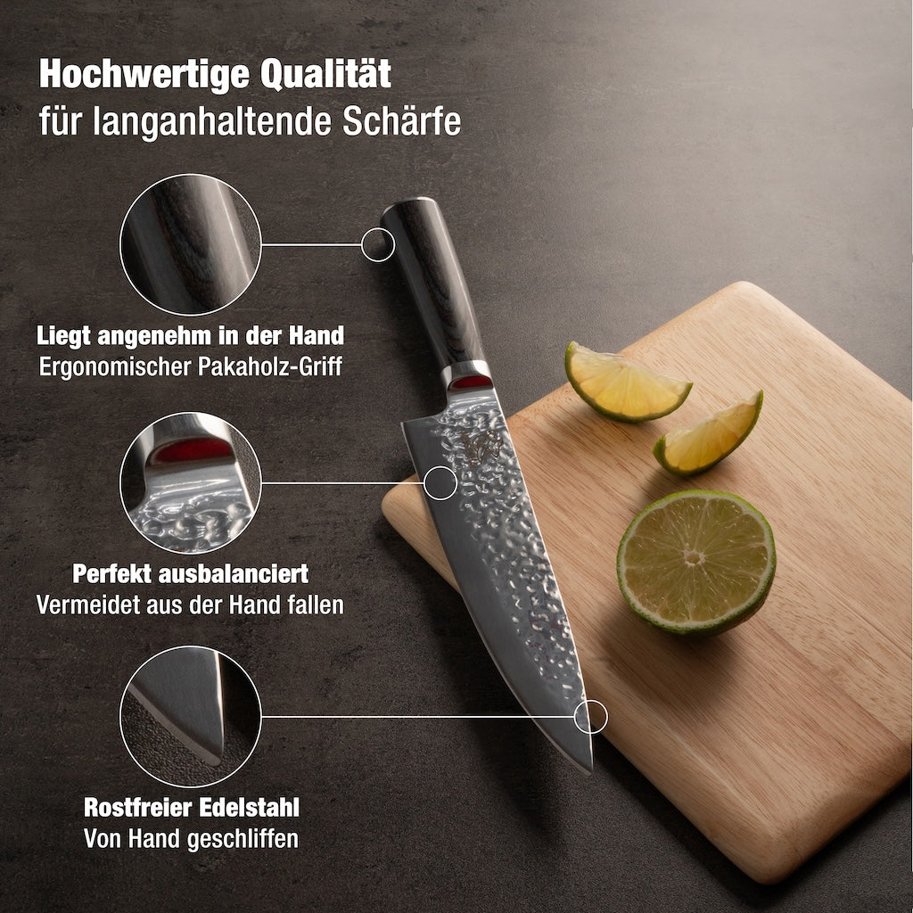 Profi Messerset Tanoshi Black-Wood Edition