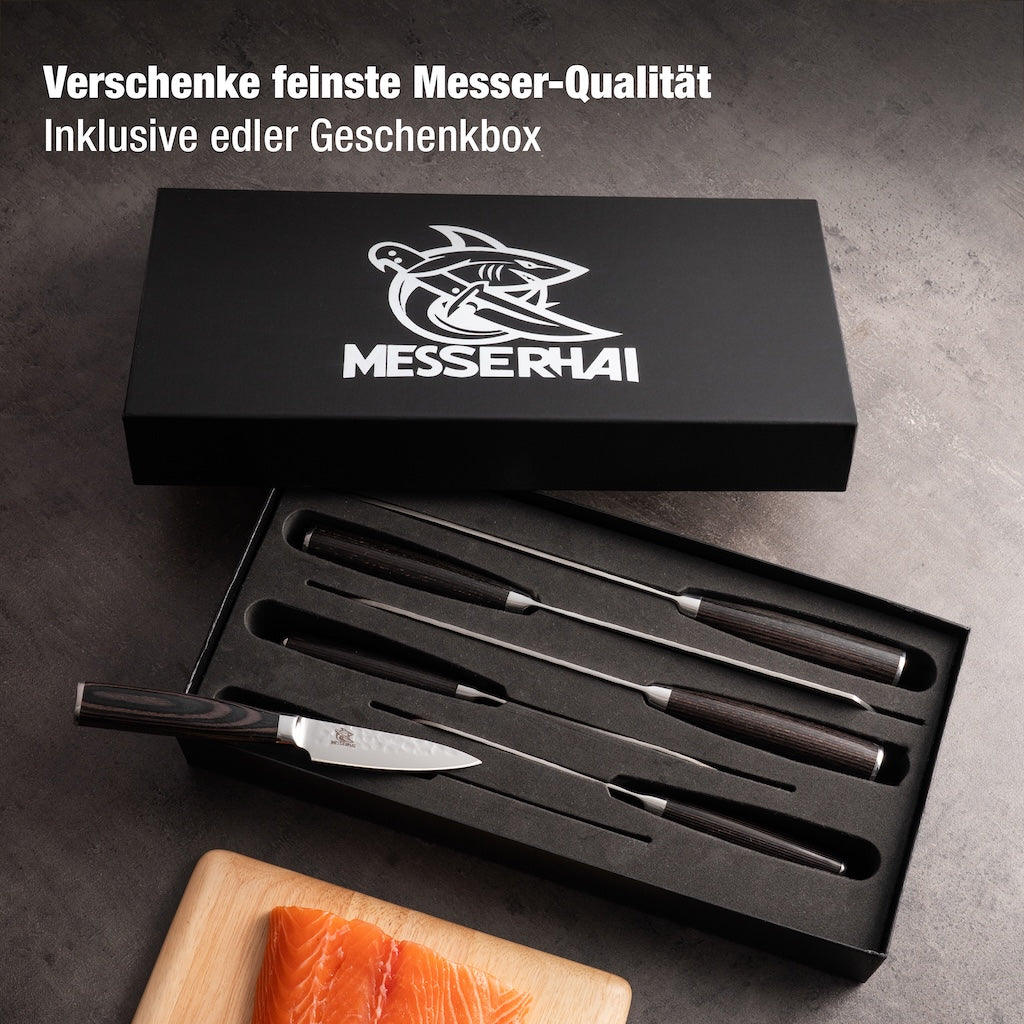 Profi Messerset Tanoshi Black-Wood Edition