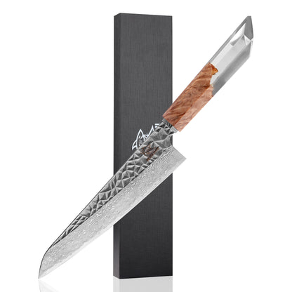 Damascus knife Shiro