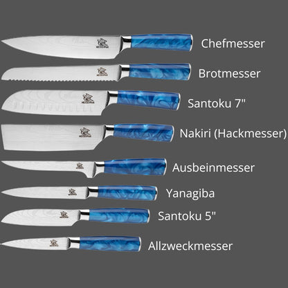 Asian knife set Premium Aoi