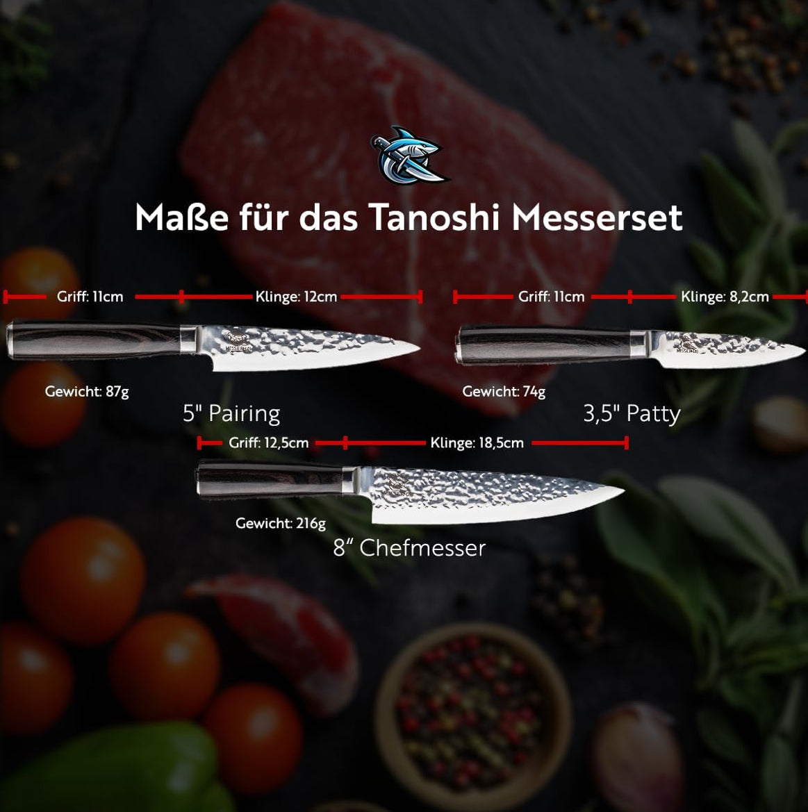 Profi Messerset Tanoshi