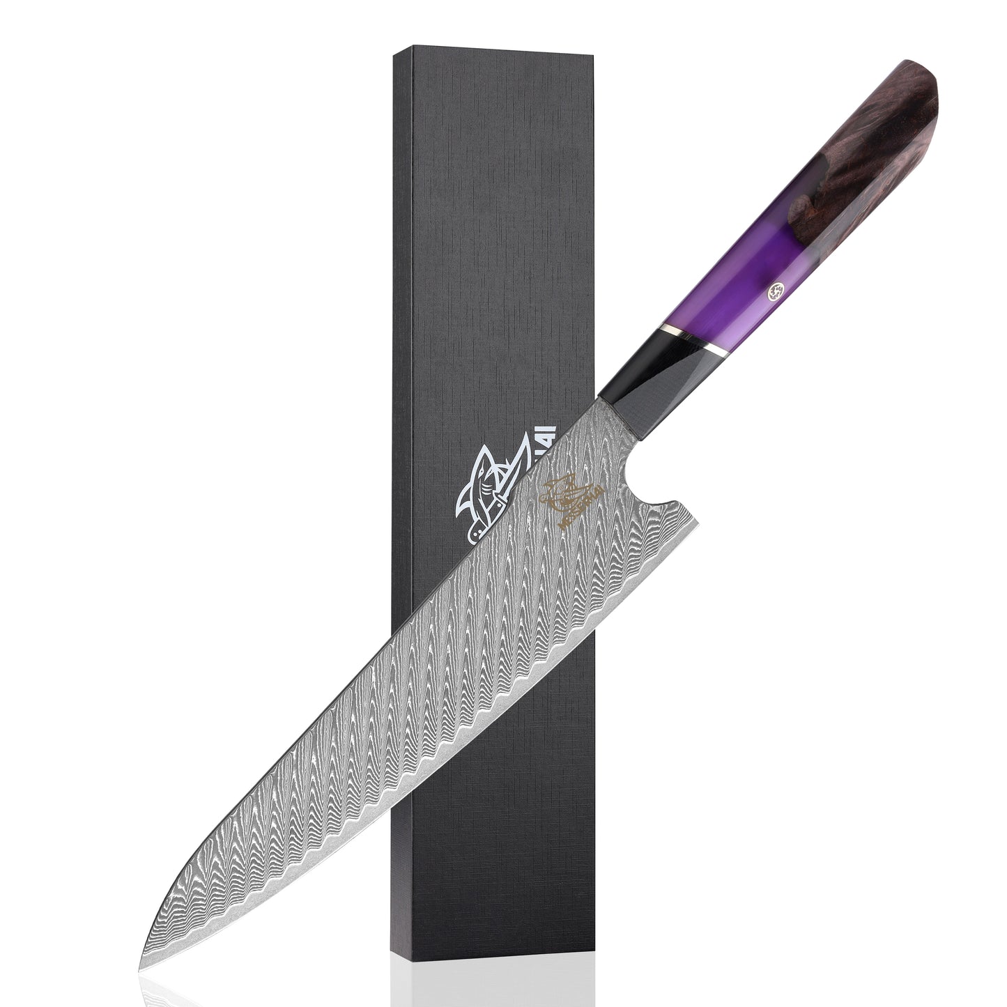 Damascus knife Murasaki