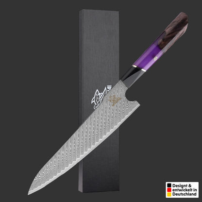 Damascus knife Murasaki