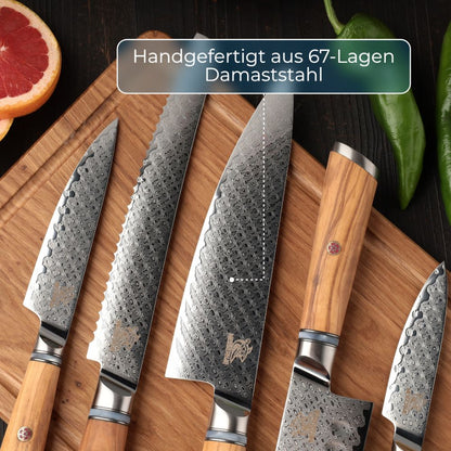 Damastmesser-Set Oribu