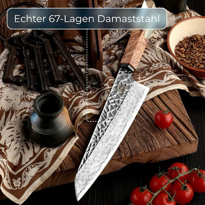 Damascus knife Shiro