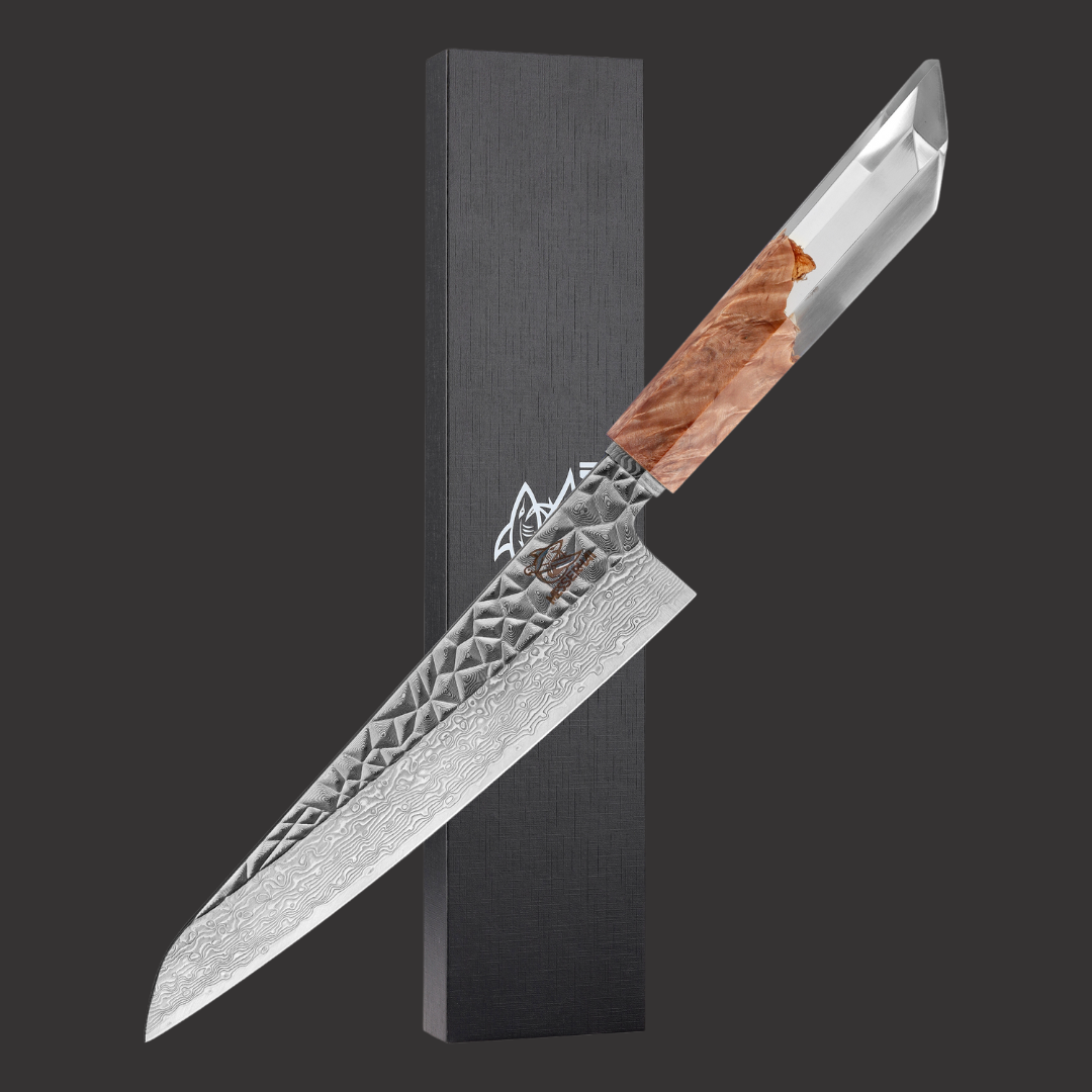 Damascus knife Shiro