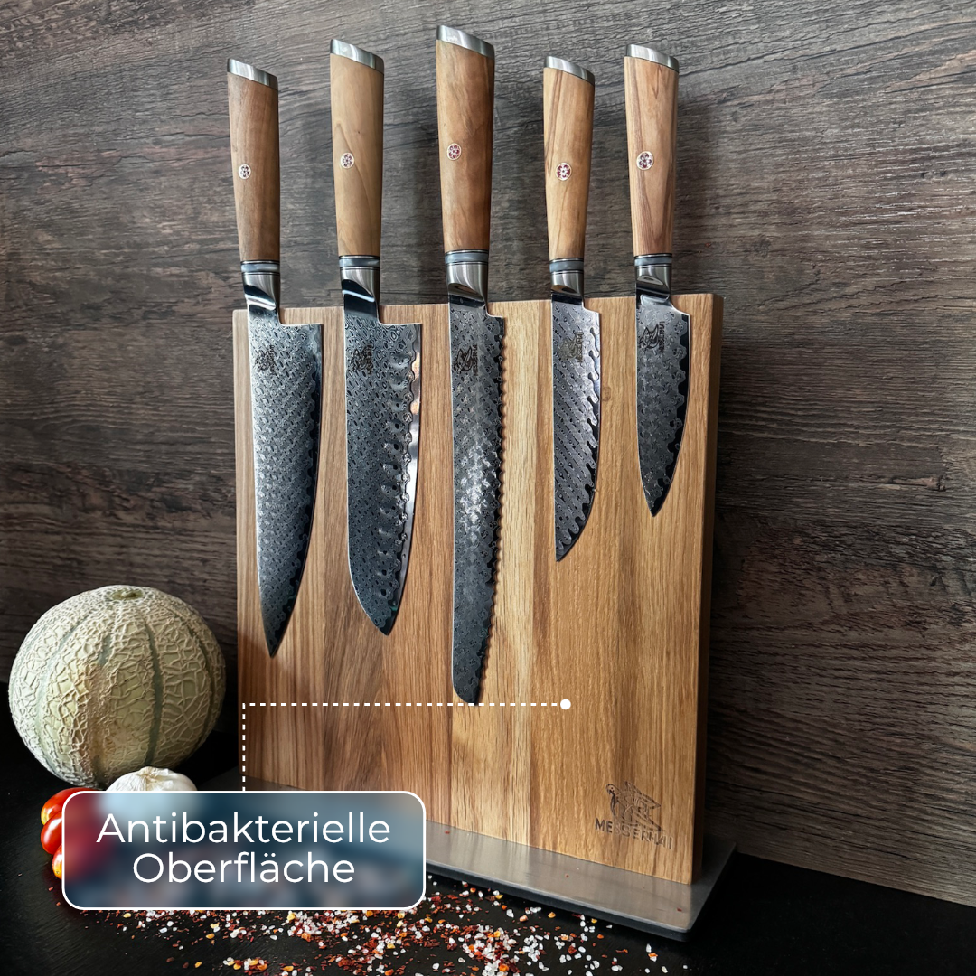 Damascus knife set Oribu